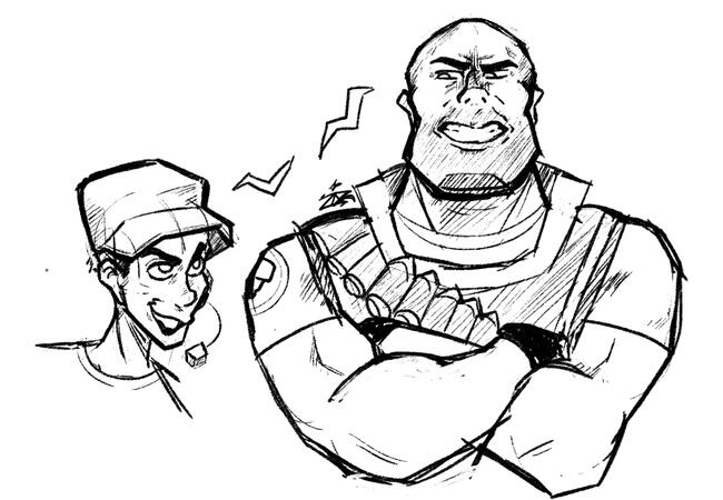 "Hey, tough guy!"